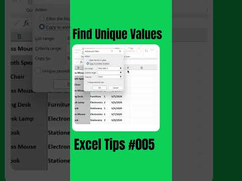 Find Unique Values in Excel in 10 Seconds!