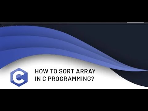 Sorting of Array Elements in C Program