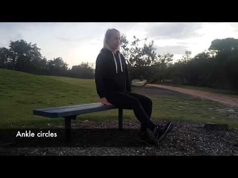 Seated warm up for osteoarthritis