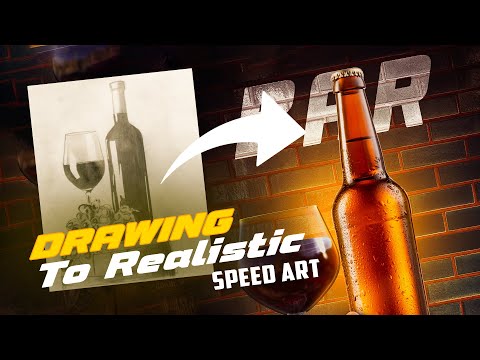 Drawing To Realistic Edit in Photoshop | Mgk Design's