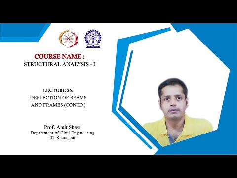 Lecture 26 : Deflection of Beams and Frames (Contd.)