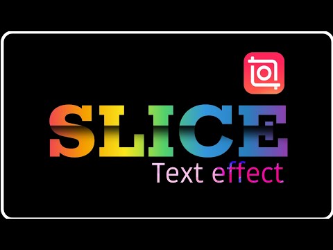How to make sliced text effect in mobile | Sliced text effect | #slicedtexteffect