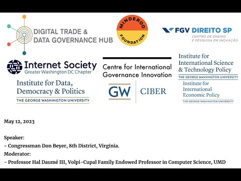 DataGovHub: Congressman Don Beyer Chats with Computer Scientist Hal Daumé III