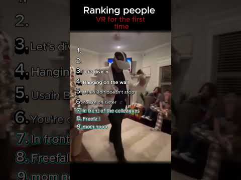 Ranking people using VR for the first time #funny #shorts