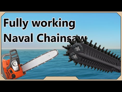 I built a Giant ship-mounted Chainsaw in From the Depths