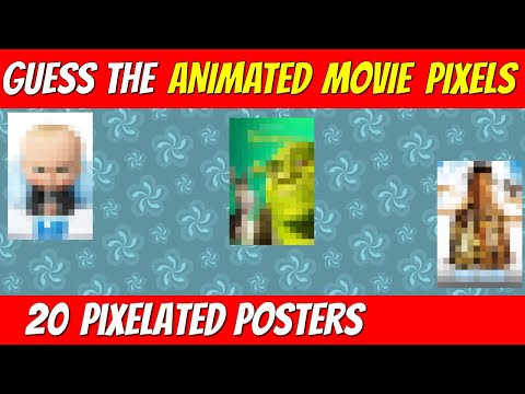 Guess the PIXELATED ANIMATED MOVIE POSTER | Movie quiz challenge