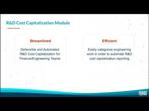 Effortless R&D Cost Capitalization reporting with Faros AI