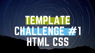HTML | CSS | Design Website Template in 15 Minutes