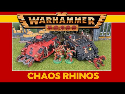 Chaos Space Marine Rhinos | Warhammer 40k 2nd edition