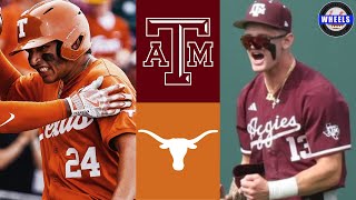 Texas A&M vs #1 Texas (Exciting!) | G3 | 2025 College Baseball Highlights