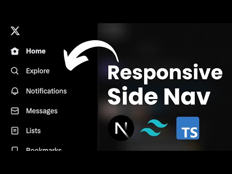 Build X's Responsive Side Nav with Next.js 13 and Tailwind CSS