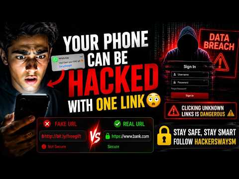 Never Click Unknown Links ⚠️ | Phishing Attack Explained #cybersecurity #phishingattack