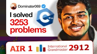 Journey to Becoming a Codeforces Grandmaster | 2800+ Profile, IOI + ICPC + AI in CP ft. Dominater069