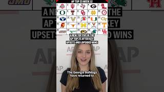 A new top five in the AP Top 25 after key upsets and lopsided wins
