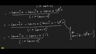 Derivatives of trignometric Functions
