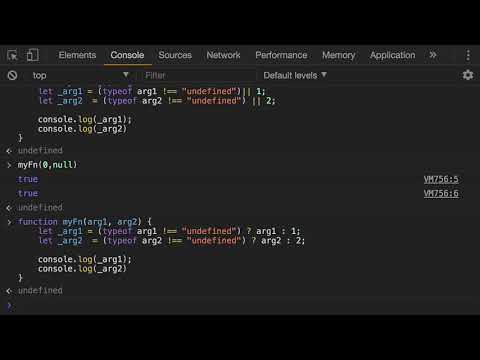 Javascript - Adding default parameters to functions