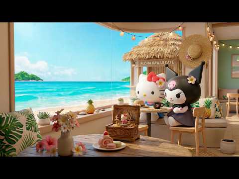 Good Vibes with Hello Kitty & Kuromi 🌊 Chill Positive Jazz to Slow Down and Feel Better