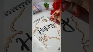 History Frontpage Design❤🥰|Creative Idea|#shorts#youtubeshorts