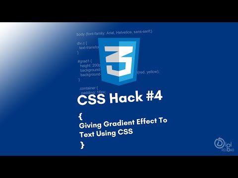 CSS Hack #4 | Giving Gradient Effect To Text Using CSS #Shorts