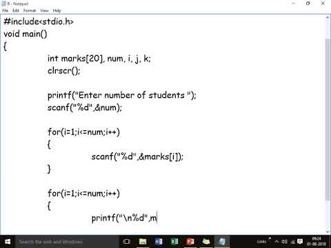 Array Sorting