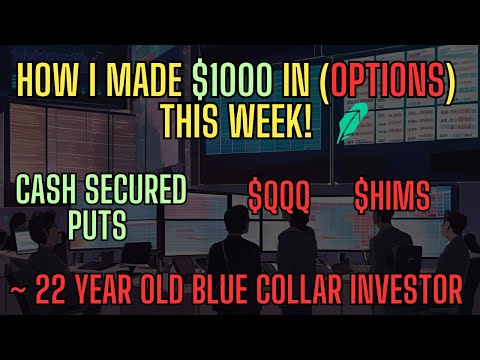 How I made $1000 From Options This week!┃Cash Secured Puts