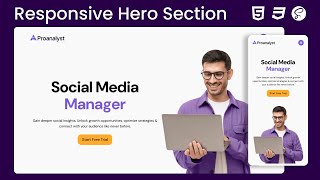 CREATE a STUNNING Hero Section in JUST 10 Minutes with HTML & CSS