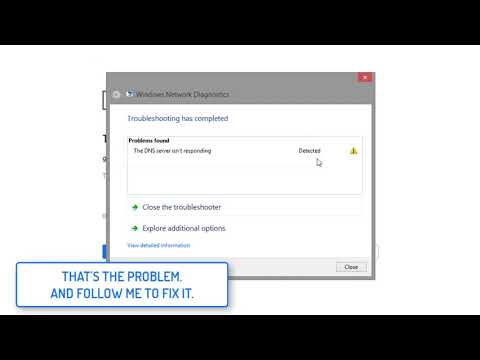 The DNS Server Isn't Responding - Windows 7, 8, 8.1, 10 - Solved