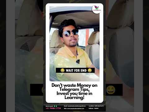 Don't Waste Money In Telegram Tips, Invest Time In Learning #shorts #courses