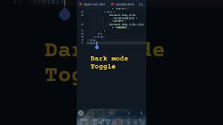 Toggle button using html,css and javascript #html #css #javascript