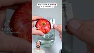 Easy Way of peeling Apple. #applehack