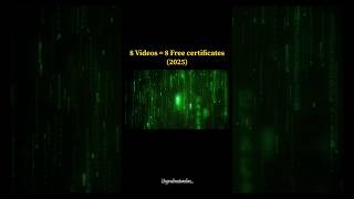 Don’t Miss These 8 FREE Certificate Courses! #FreeCertificates#LearnForFree#SkillUp2025#OnlineCourse