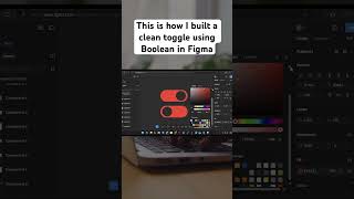 This is how I built a clean toggle using Boolean in Figma