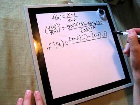 Quotient Rule Example 2