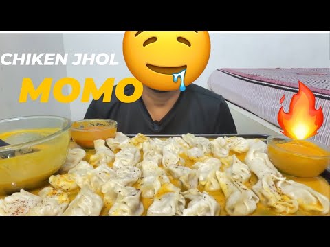Nepali jhol momo|| mukbang