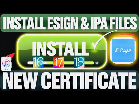 NEW CERTIFICATE! Install ESign on iOS &  Install IPA Files on iPhone & iPad (No PC, iOS 16/17/18.3)