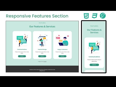 Unleash Your Creativity: Build a Stunning Responsive Features Section (HTML/CSS)