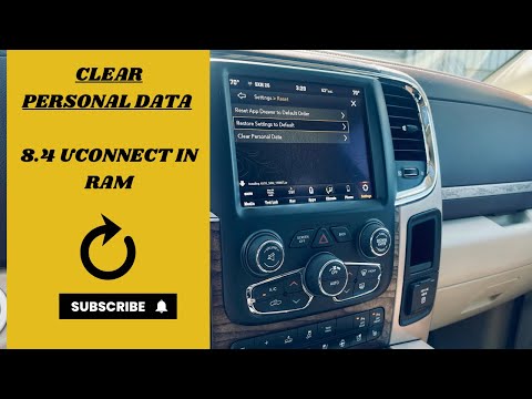 How to CLEAR PERSONAL DATA on Ram 8.4 radio