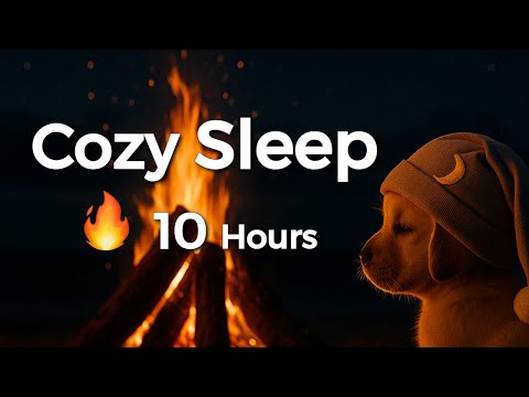 Black Screen 🔥Fireplace🪵Sounds for Sleep | 10 Hours of Relaxation & Low Frequency Sounds🛌