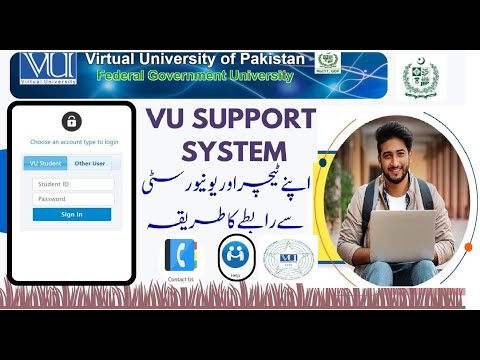 VU Support System | Virtual University | Ticket system | Communication with Teacher & University |