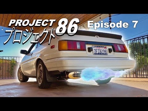 The AE86 Gets a New Exhaust! Fujitsubo Legalis R + Catalytic Converter - Project 86: Episode 7
