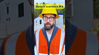 Work smart not harder 🤪🤔 #construction #funny #constructionsite #constructionwork #worksmart #work