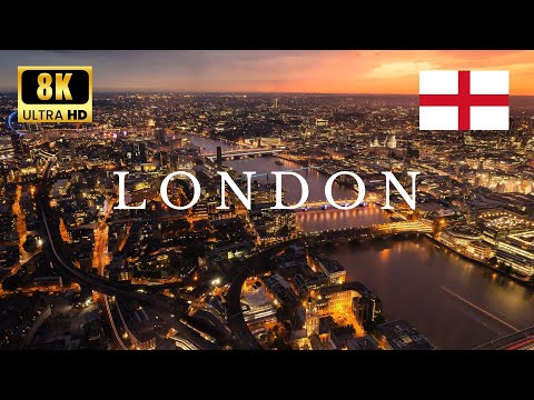 ▶️ LONDON, England 🇬🇧 | by Drone Footage | 8K ULTRA HD