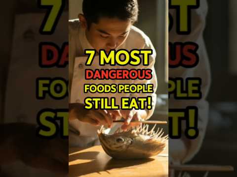 7 Deadliest Foods People Actually Eat #shortvideo #shorts #facts #worldfacts #mystery #phenomena