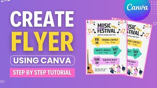 Canva Tutorial For Beginner's - How To Design Flyer in Canva