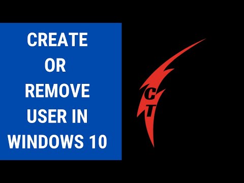 Create And Remove Local User Account in windows 10