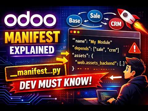 Odoo Manifest Explained 🚀 __manifest__.py Fields Every Dev Must Know
