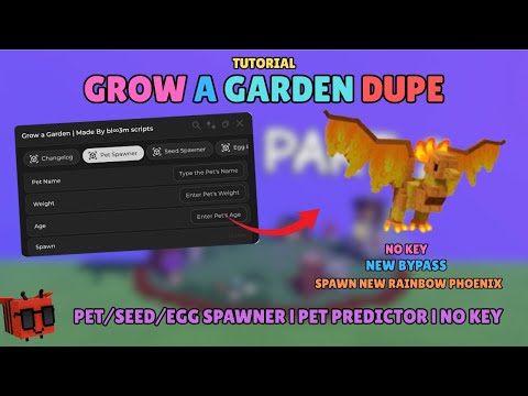 ( TUTORIAL )✨Grow a Garden PET/SEED/EGG Spawner | KEYLESS