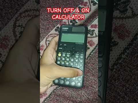 How to off and on calculator fx991cw Cashio fx991ES