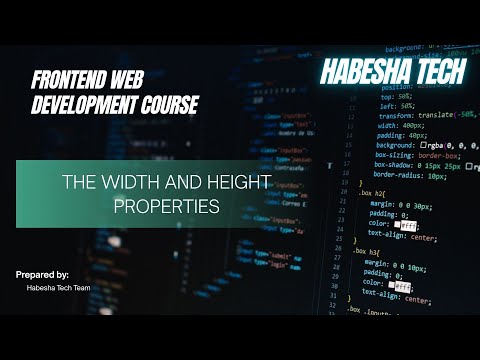 3 The Width and Height Properties