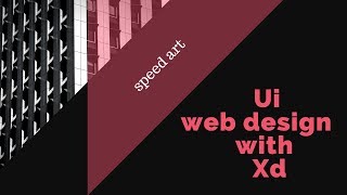 UI Web design with Adobe Xd || speed art